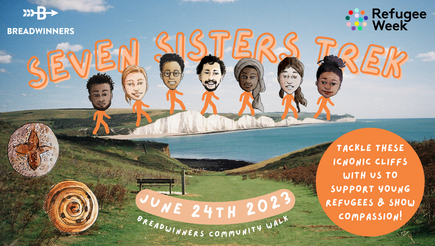 Seven Sisters Trek – Breadwinners Refugee Week Challenge!