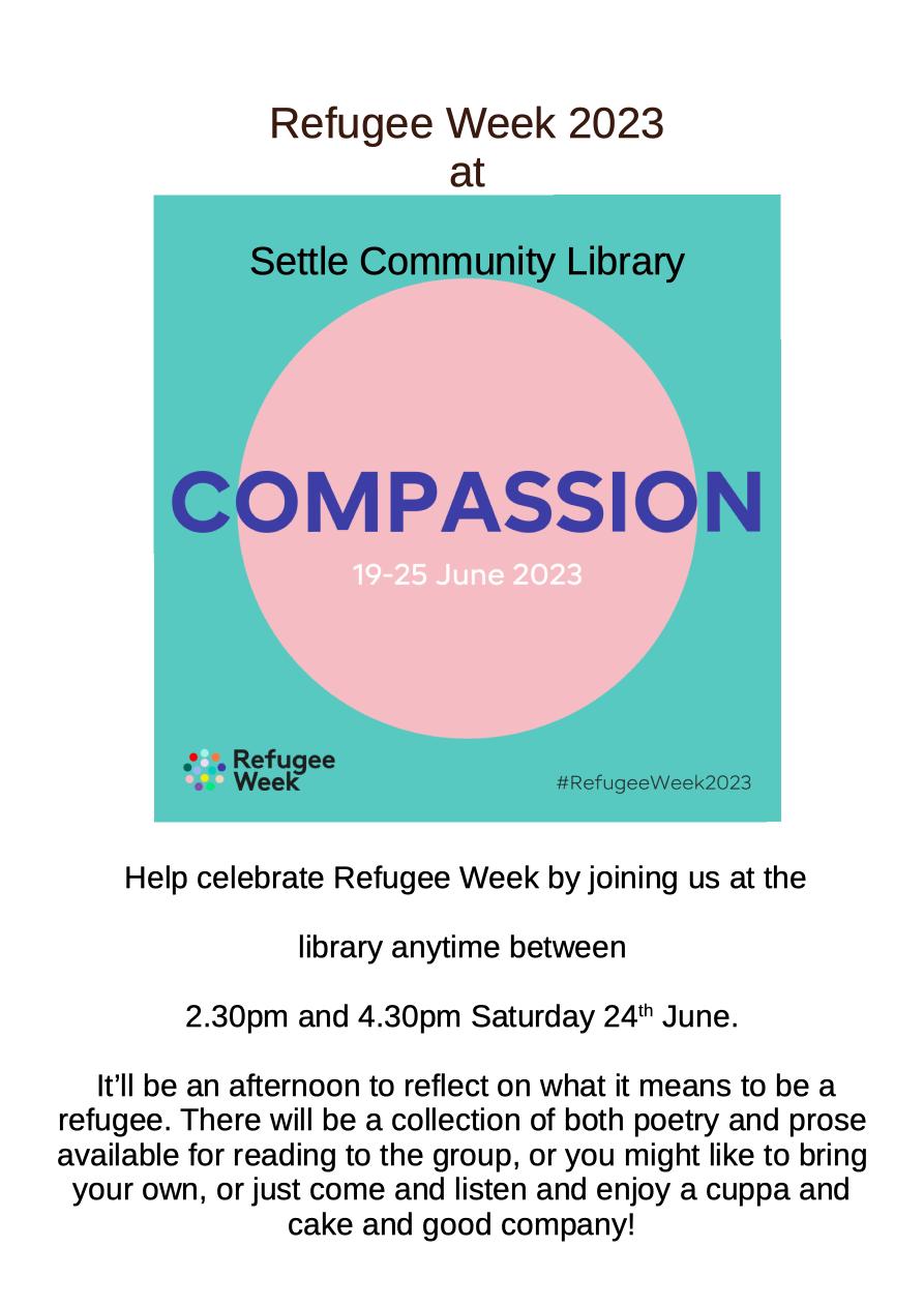 Settle library display and event
