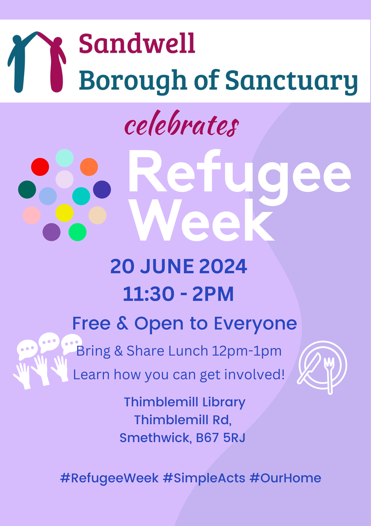 Sandwell Borough of Sanctuary Refugee Week Bring & Share Lunch